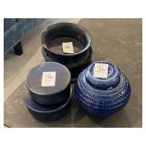 ASSORTED BLUE DECO ITEMS