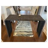 WICKER CONSOLE TABLE