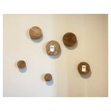 6PC WOOD WALL DECOS