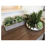 2PC FAUX GREENERY