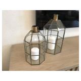 2PC CANDLE HOLDERS