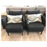 2PC ARMCHAIRS W/ PILLOWS
