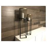2PC CANDLE HOLDERS