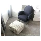 2PC ROCKING CHAIR & OTTOMAN