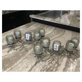 2PC METAL BRANCH CANDLEHOLDERS