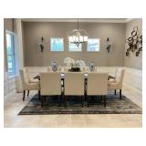 9PC DINING TABLE W/ CHAIRS