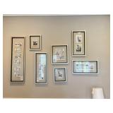 7PC FRAMED PRINTS