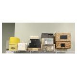 ASSORTED STORAGE ITEMS