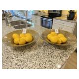 2PC BOWLS W/ DECO LEMONS