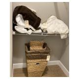 ASSORTED BASKETS W/ TOWELS