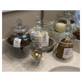 3PC JARS W/ CANDLEHOLDER