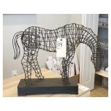 METAL HORSE DECO