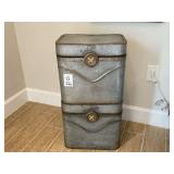 2PC METAL STORAGE BOXES