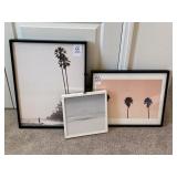 3PC PRINTS W/ 2PC FRAMED WALL ARTS