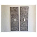 2PC METAL OUTDOOR WALL DECOS