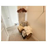 ASSORTED TOWELS & BASKETS