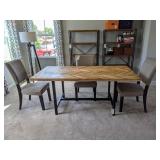 4PC DINING TABLE & CHAIRS