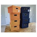 8PC FABRIC STORAGE BOXES