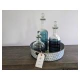 4PC DECANTERS & TRAY