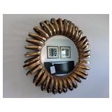METAL FRAMED ROUND MIRROR