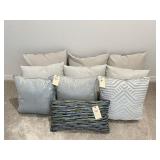 10PC ASSORTED PILLOWS