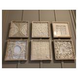 6 PC FRAMED SHADOWBOXES