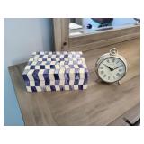 2PC BOX & CLOCK DECO