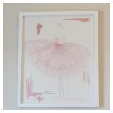 FRAMED BALLERINA ART