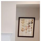 2 PC FRAMED SPECKLED EGG PRINTS