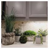 6 PC FAUX PLANTS