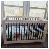 4 PC CRIB, MATTRESS, & BEDDING