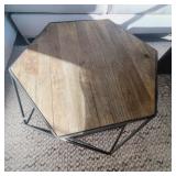 WOOD & METAL COFFEE TABLE