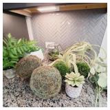 10 PC FAUX GREENERY