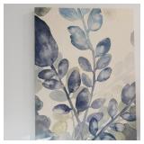 BLUE & GREEN LEAF CANVAS