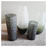 4 PC VASES