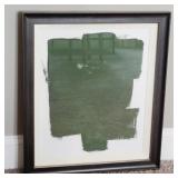 GREEN FRAMED ART