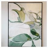 GREEN & SILVER FRAMED CANVAS