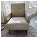 FAUX LEATHER ARMCHAIR