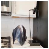 2 PC METAL & STONE DECO