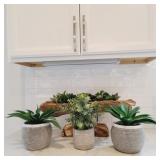 4 PC FAUX PLANTS