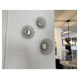 3PC ASSORTED MIRROR DECO