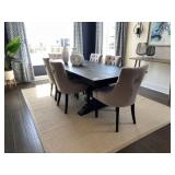 7PC DINING TABLE & CHAIRS