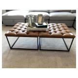 TUFTED OTTOMANS/TABLES