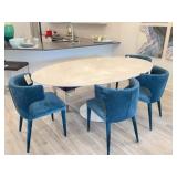 6PC DINING TABLE W/ CHAIRS & BENCH