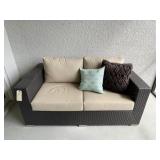 WICKER PATIO SOFA