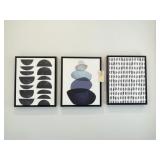 3PC FRAMED CANVASES