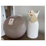 2PC ASSORTED VASES