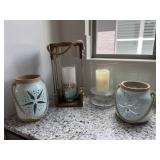 4PC ASSORTED CANDLE HOLDERS
