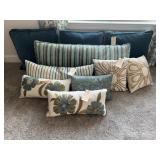 10PC ASSORTED PILLOWS
