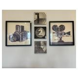5PC ASSORTED CANVASES & FRAMED PRINTS